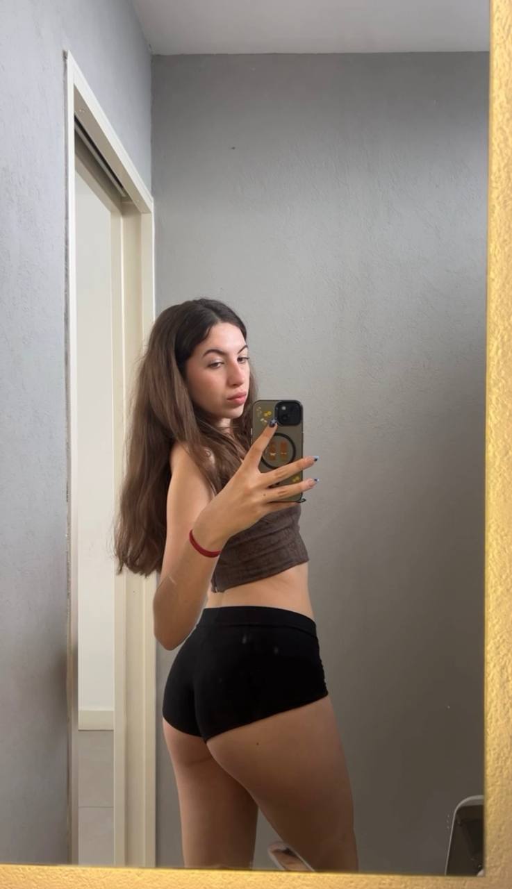 Amber in her underwear in Belgrade