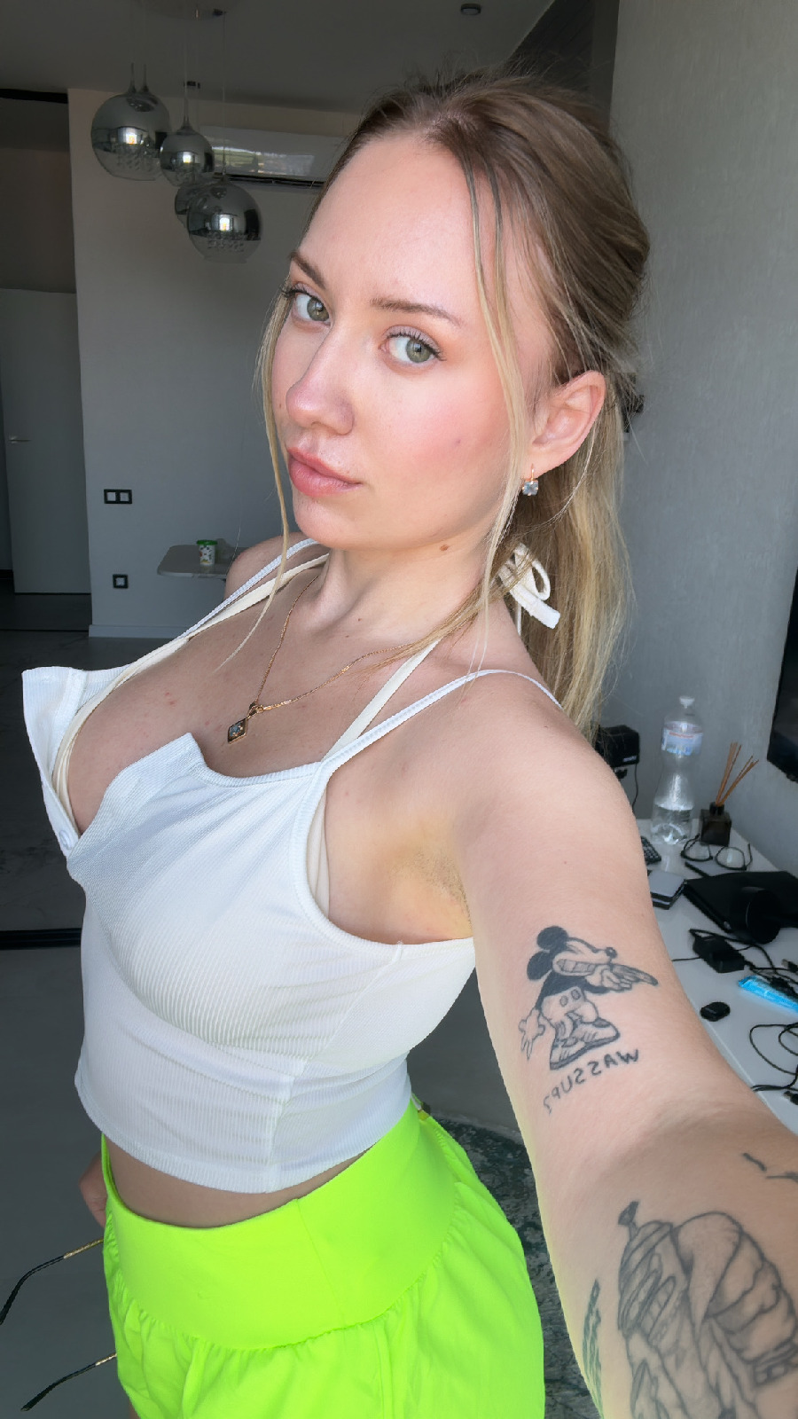 KateV in her underwear in Belgrade